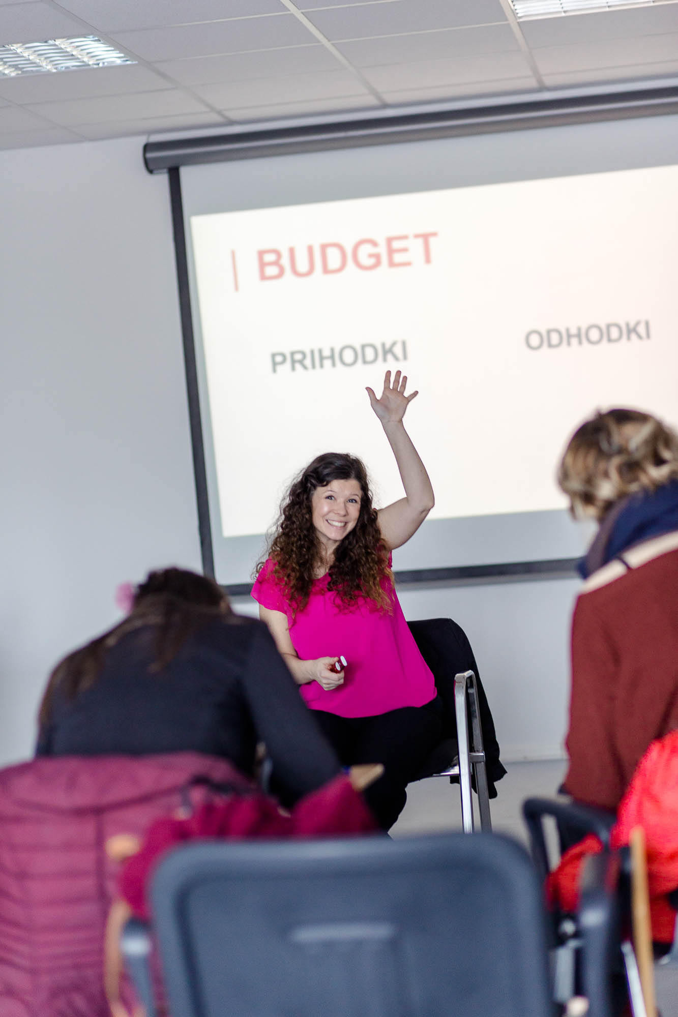 Razlaga budgeta dogodka na delavnici